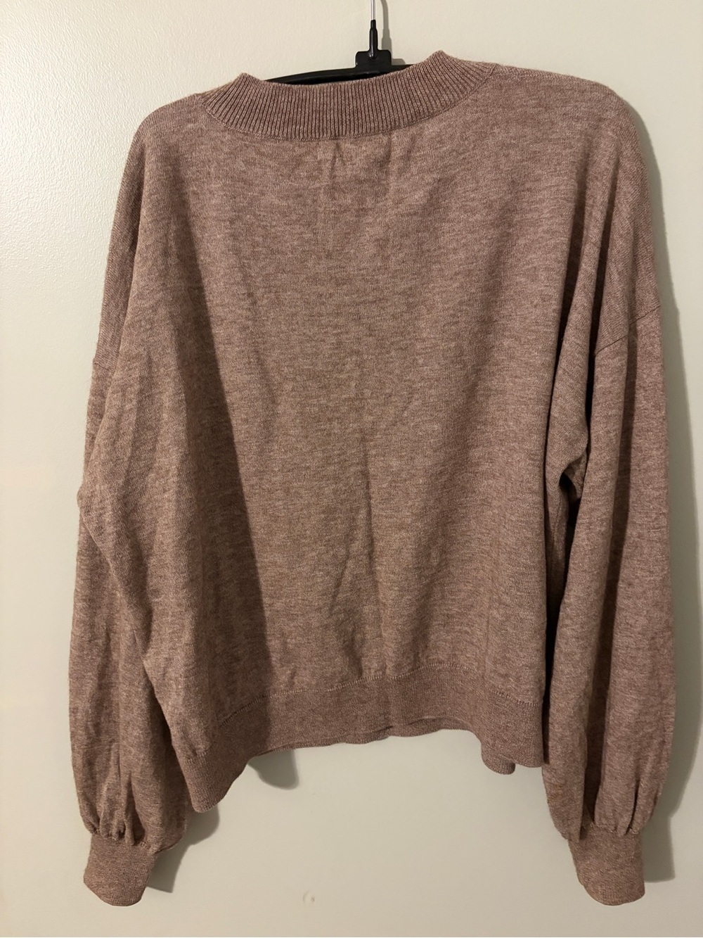 Christy Dawn Carson small Taupe Crewneck Sweater - Picture 6 of 7